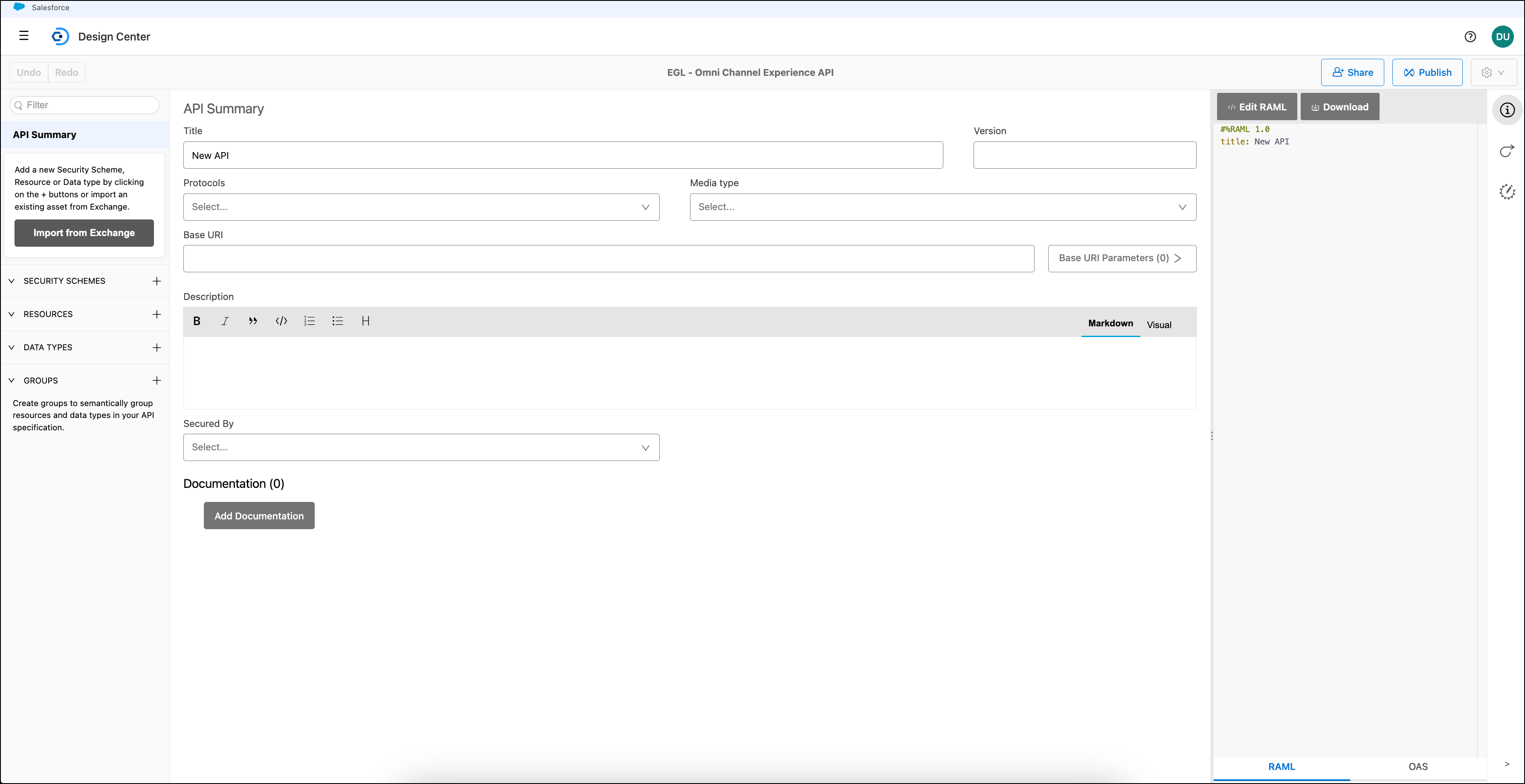 module1 lab2 design center created api