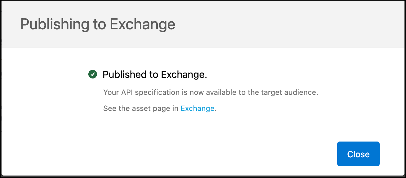 module1 lab3 publish exchange success