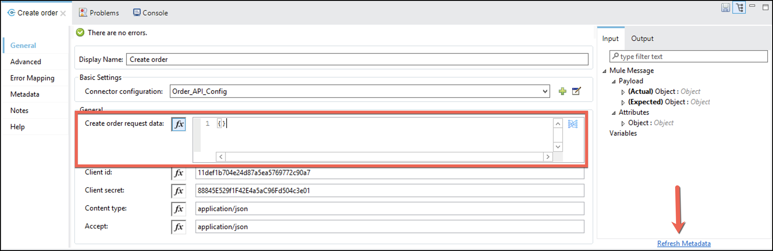module10 lab2 create order request