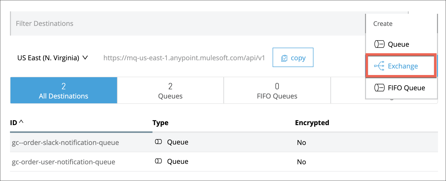 module10 lab3 anypoint mq exchange